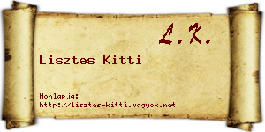 Lisztes Kitti névjegykártya